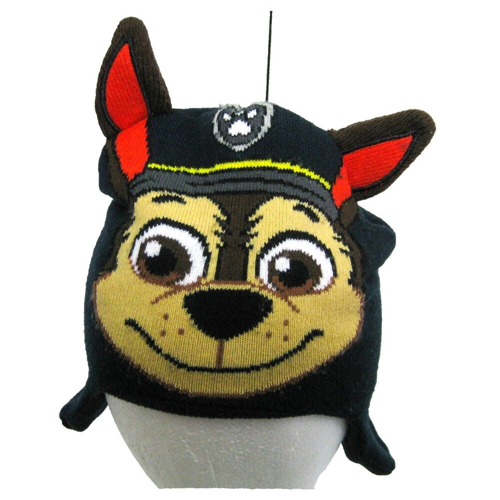 PAW Patrol Chase Blue Knit Beanie Hat Ear Warmer Kids Youth Size Nickelodeon